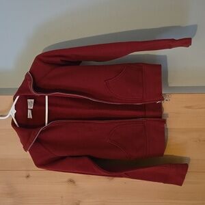 Arizona, Small, Dark Red Zip-Up Sweatshirt